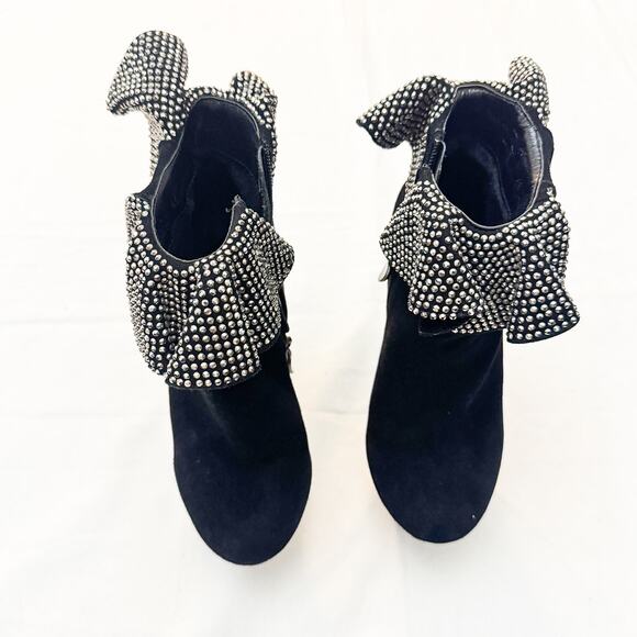 Lady Couture Venice Glitter Ruffle Hem Platform Round Toe Shoes Size 6 - Picture 1 of 6